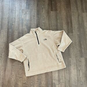 North face half zipped puffy jacket